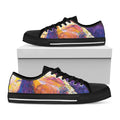 Couple Horses Portrait Print Black Low Top Sneakers