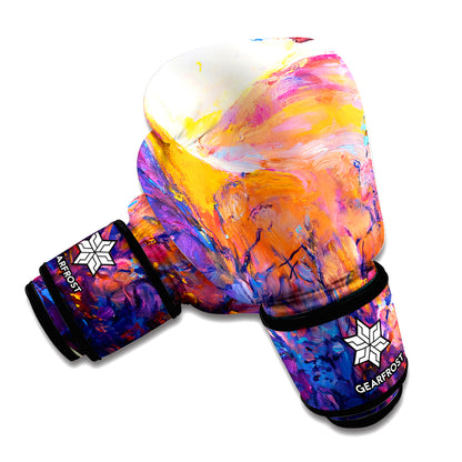 Couple Horses Portrait Print Boxing Gloves