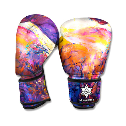 Couple Horses Portrait Print Boxing Gloves