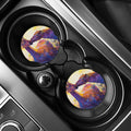 Couple Horses Portrait Print Car Coasters