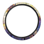 Couple Horses Portrait Print Car Steering Wheel Cover