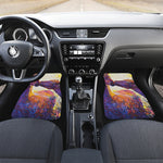 Couple Horses Portrait Print Front and Back Car Floor Mats