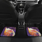 Couple Horses Portrait Print Front and Back Car Floor Mats