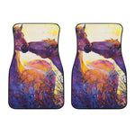 Couple Horses Portrait Print Front Car Floor Mats