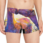 Couple Horses Portrait Print Men's Boxer Briefs