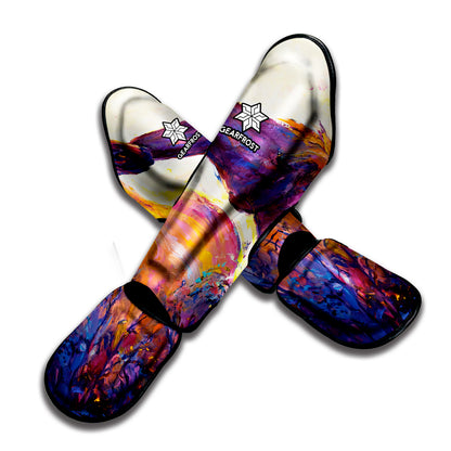 Couple Horses Portrait Print Muay Thai Shin Guard