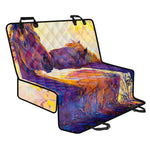 Couple Horses Portrait Print Pet Car Back Seat Cover