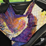 Couple Horses Portrait Print Pet Car Back Seat Cover