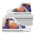 Couple Horses Portrait Print White High Top Sneakers
