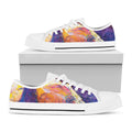 Couple Horses Portrait Print White Low Top Sneakers