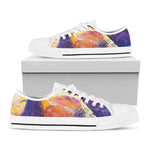 Couple Horses Portrait Print White Low Top Shoes