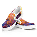 Couple Horses Portrait Print White Slip On Sneakers