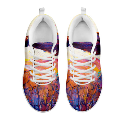 Couple Horses Portrait Print White Sneakers