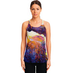 Couple Horses Portrait Print Women's Racerback Tank Top