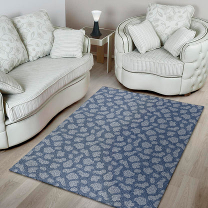 Cow Denim Jeans Pattern Print Area Rug