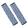 Cow Denim Jeans Pattern Print Car Seat Belt Covers