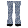 Cow Denim Jeans Pattern Print Crew Socks