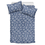 Cow Denim Jeans Pattern Print Duvet Cover Bedding Set