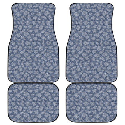 Cow Denim Jeans Pattern Print Front and Back Car Floor Mats