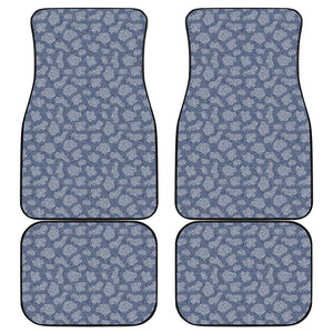 Cow Denim Jeans Pattern Print Front and Back Car Floor Mats