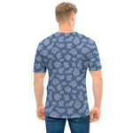 Cow Denim Jeans Pattern Print Men's T-Shirt