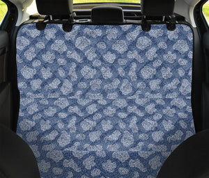 Cow Denim Jeans Pattern Print Pet Car Back Seat Cover