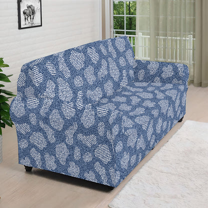 Cow Denim Jeans Pattern Print Sofa Cover