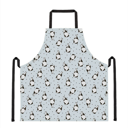 Cow Milk Bottle Pattern Print Apron