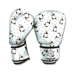 Cow Milk Bottle Pattern Print Boxing Gloves