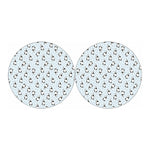 Cow Milk Bottle Pattern Print Car Coasters