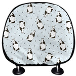 Cow Milk Bottle Pattern Print Car Headrest Covers