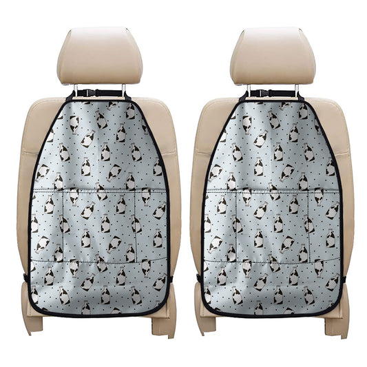 Cow Milk Bottle Pattern Print Car Seat Organizers