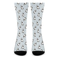 Cow Milk Bottle Pattern Print Crew Socks