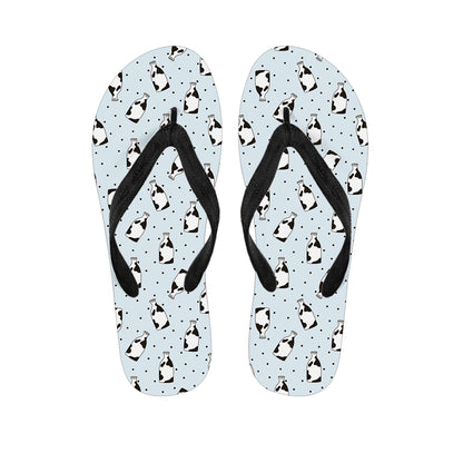 Cow Milk Bottle Pattern Print Flip Flops