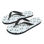 Cow Milk Bottle Pattern Print Flip Flops