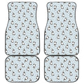Cow Milk Bottle Pattern Print Front and Back Car Floor Mats