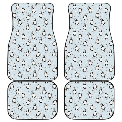 Cow Milk Bottle Pattern Print Front and Back Car Floor Mats