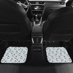Cow Milk Bottle Pattern Print Front and Back Car Floor Mats