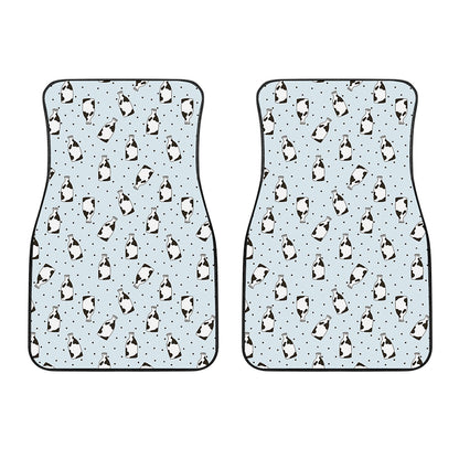 Cow Milk Bottle Pattern Print Front Car Floor Mats