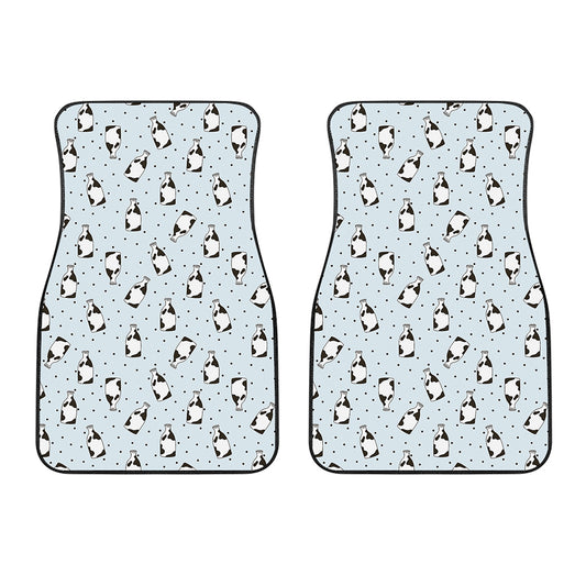 Cow Milk Bottle Pattern Print Front Car Floor Mats