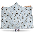 Cow Milk Bottle Pattern Print Hooded Blanket