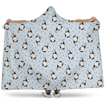 Cow Milk Bottle Pattern Print Hooded Blanket