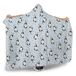 Cow Milk Bottle Pattern Print Hooded Blanket