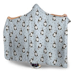 Cow Milk Bottle Pattern Print Hooded Blanket
