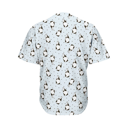 Cow Milk Bottle Pattern Print Men's Baseball Jersey