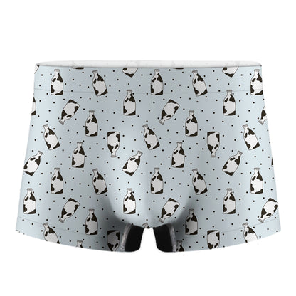 Cow Milk Bottle Pattern Print Men's Boxer Briefs