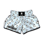 Cow Milk Bottle Pattern Print Muay Thai Boxing Shorts