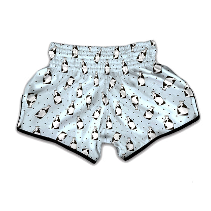 Cow Milk Bottle Pattern Print Muay Thai Boxing Shorts