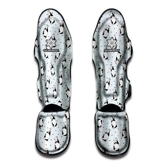 Cow Milk Bottle Pattern Print Muay Thai Shin Guard