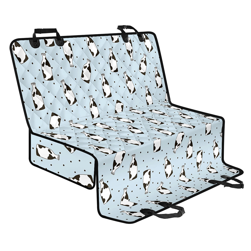 Cow Milk Bottle Pattern Print Pet Car Back Seat Cover